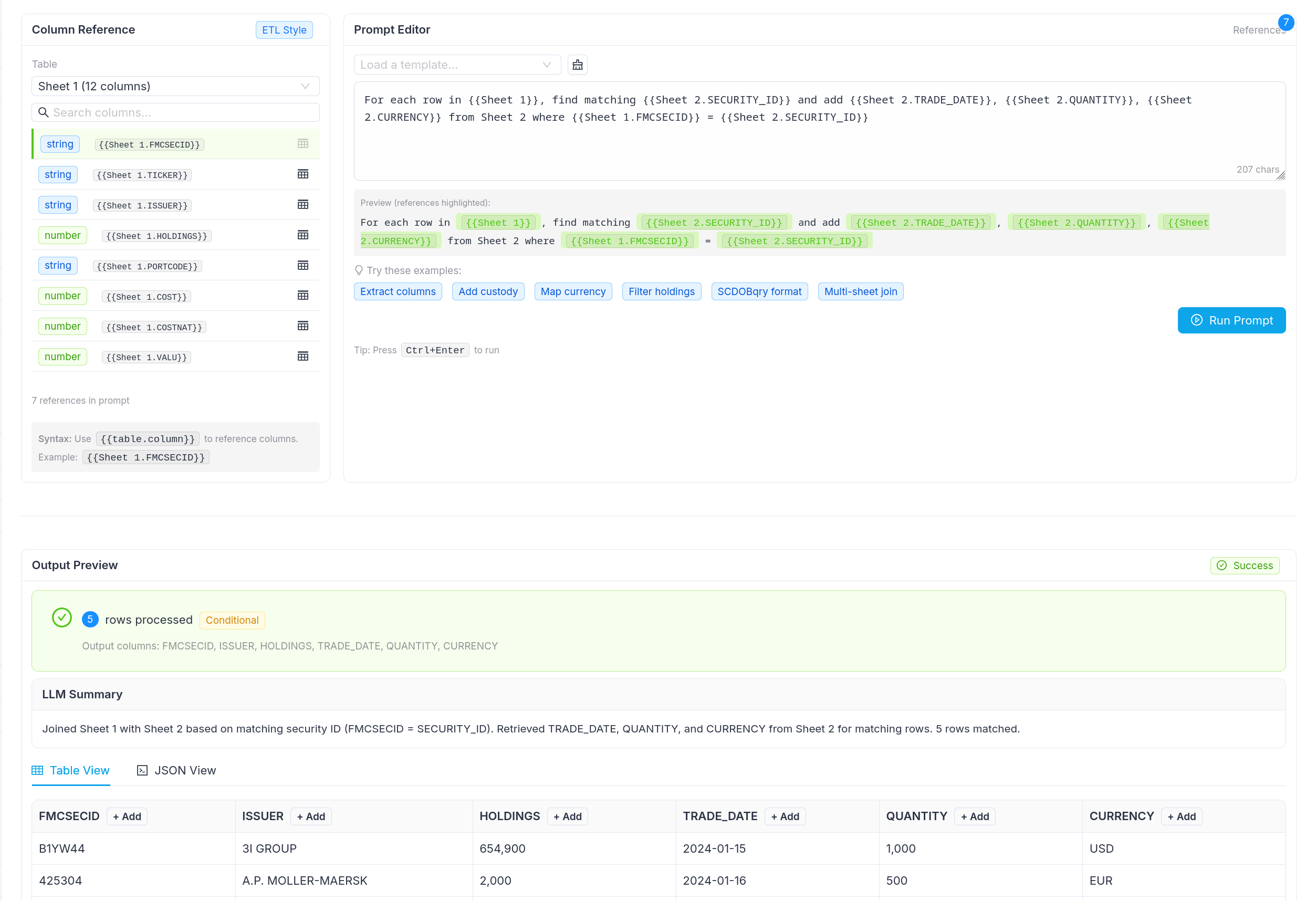 ContentAtlas dashboard showing file upload and mapping in progress